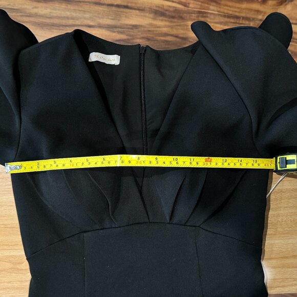 TS Couture NWT Black Evening Cocktail Dress Size 4 - Picture 5 of 6